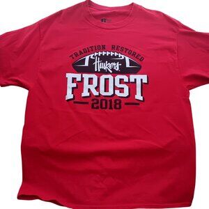 XL T-Shirt Big Red Huskers Tradition Restored Huskers Frost 2018 Russell
